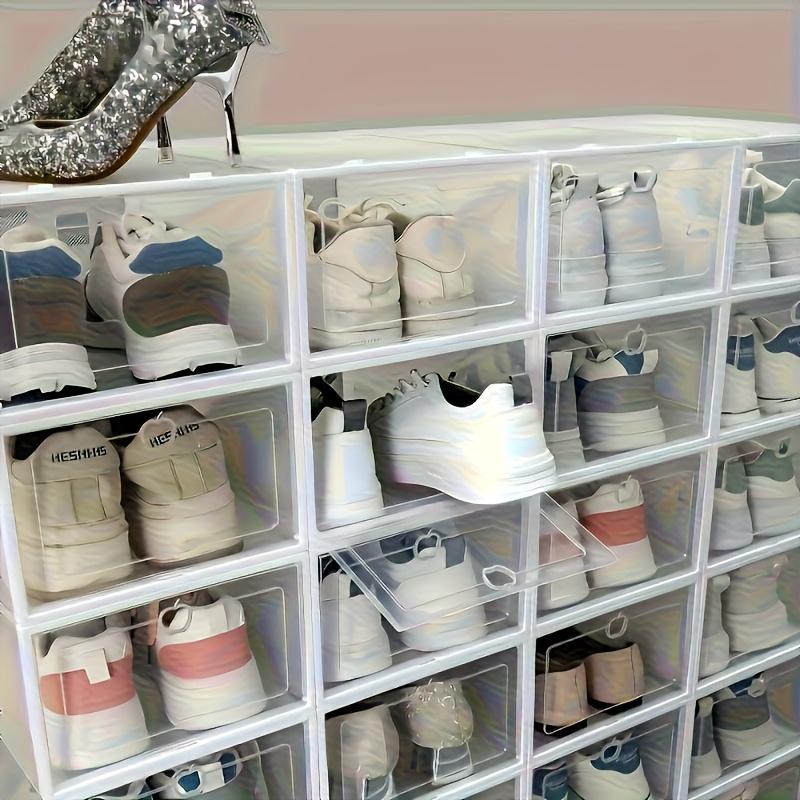 12piece high-value transparent shoe box | Stacking does not occupy an area, Drawer Storage Organizer