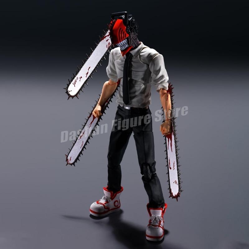 Shf Chainsaw Man Action Figure Denji Figurine PVC Movable Ko Collection Doll Anime 15cm Chainsaw Demon Figures Model Toys Gifts