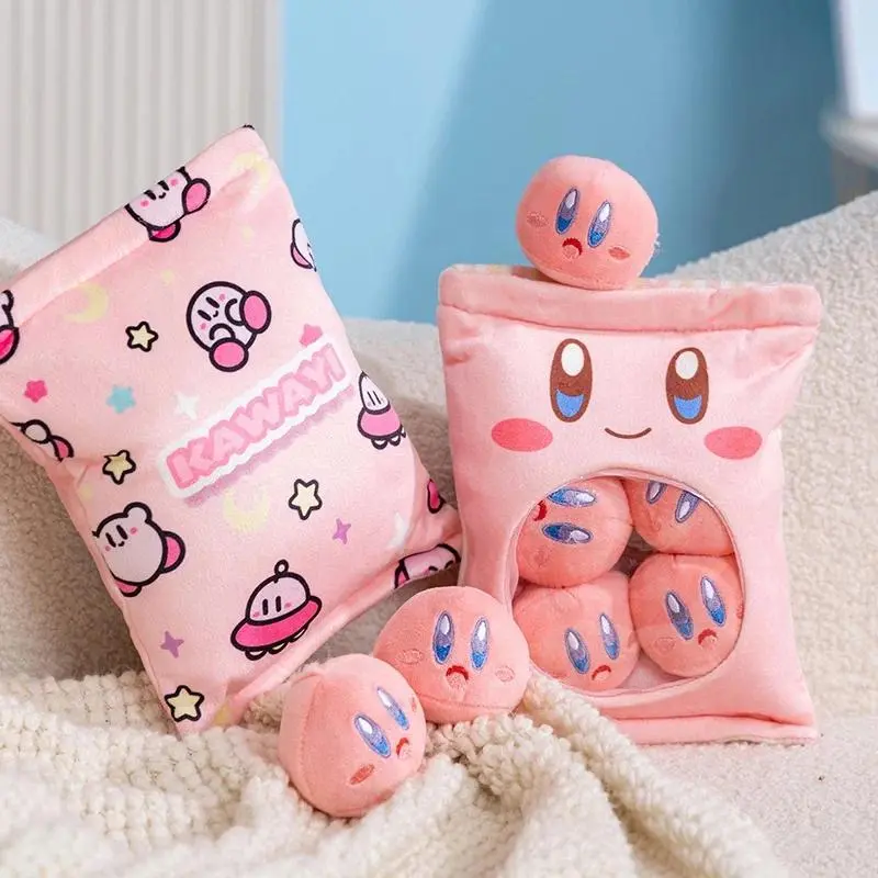 Anime Kirby Plush Toy Pudding Candy Bag Kawaii Cute Mini Pink Stuffed Doll Room Decor Pillow Peluche Xmas Birthday Gift for Kid