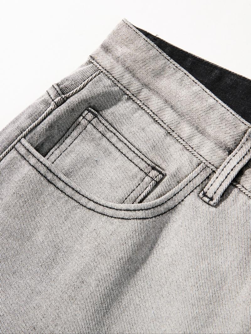 Men's Vintage Loose Denim Jeans, Gradient Washed, Y2K Street Style, Casual Straight Leg Wide Leg Jeans, Perfect Gift