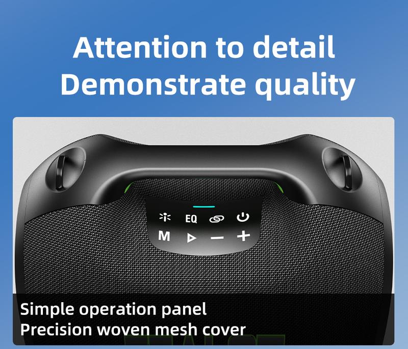 120W【ZEALOT】24000mAh/LIMITED/OFFERS Portable Speaker Bluetooth Speaker Party Speaker Waterproof IPX6 RGB Lights Power Bank TWS supports TWS pairing/USB/TF/AUX/BT smartphones. Ideal choice for family/car/Pool Party/BBQ/camping/gift giving