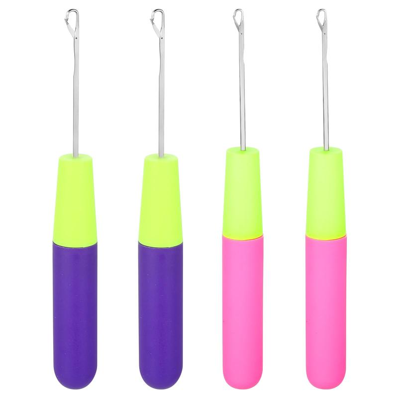 QVR BEN Hook Tool, Latch Hook Crochet Needle for Micro Braids, Hair Extension, Feather and Carpet