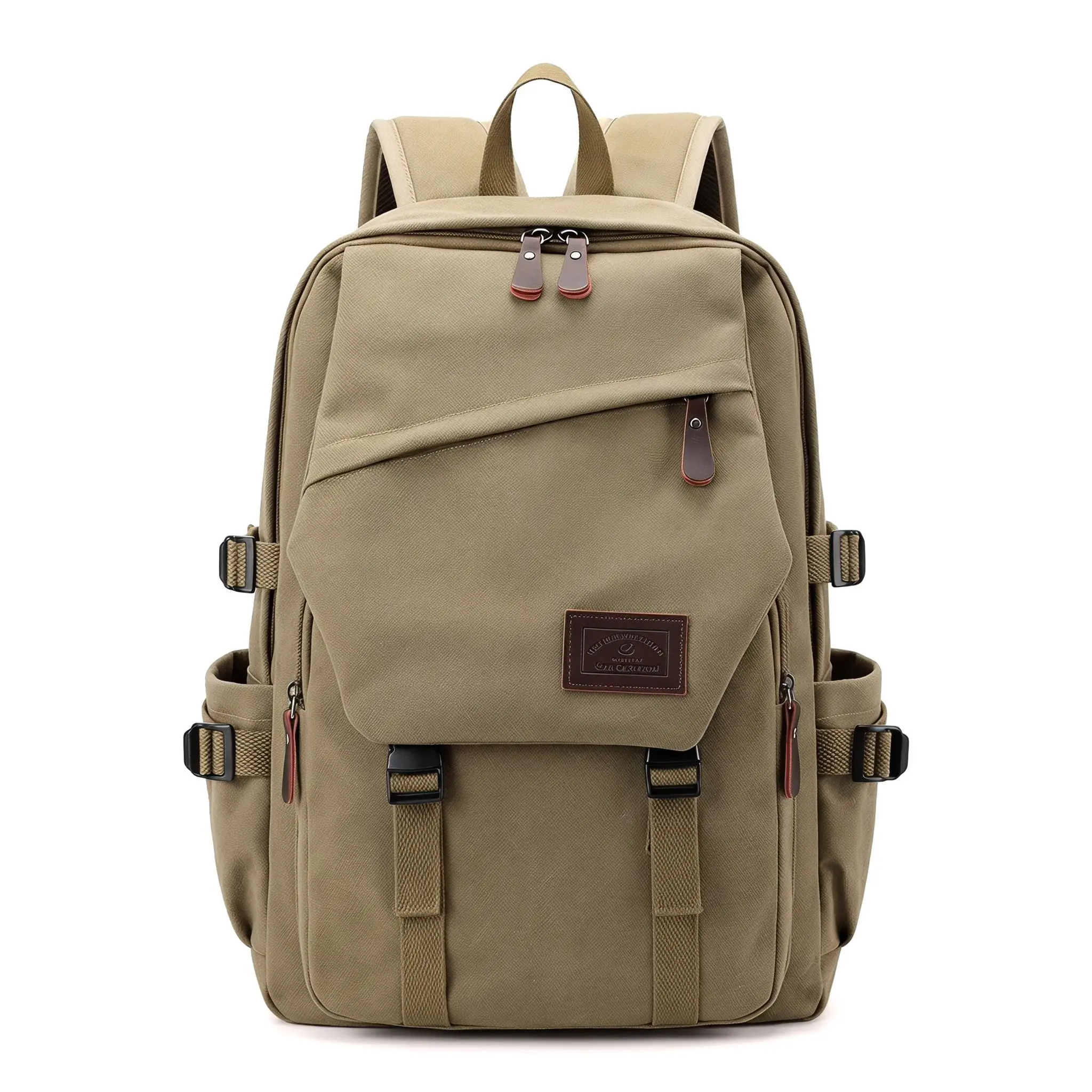 Unisex Padded Solid Canvas  - Everyday Essential, Waterproof, Organized, 13-Inch Laptop Bag, 20-35L Large Capacity, College  for Travel & Work, Retro Street Trend, College Backpack, Backpack For College