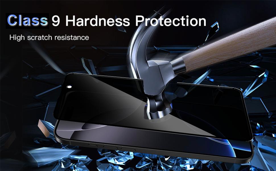 3 PCS Privacy Screen Protector for iPhone 16E 17 Air 16 15 14 13 Pro Max Plus Full Coverage Anti Spy Tempered Glass Film 9H Hardness No Bubbles Case Friendly