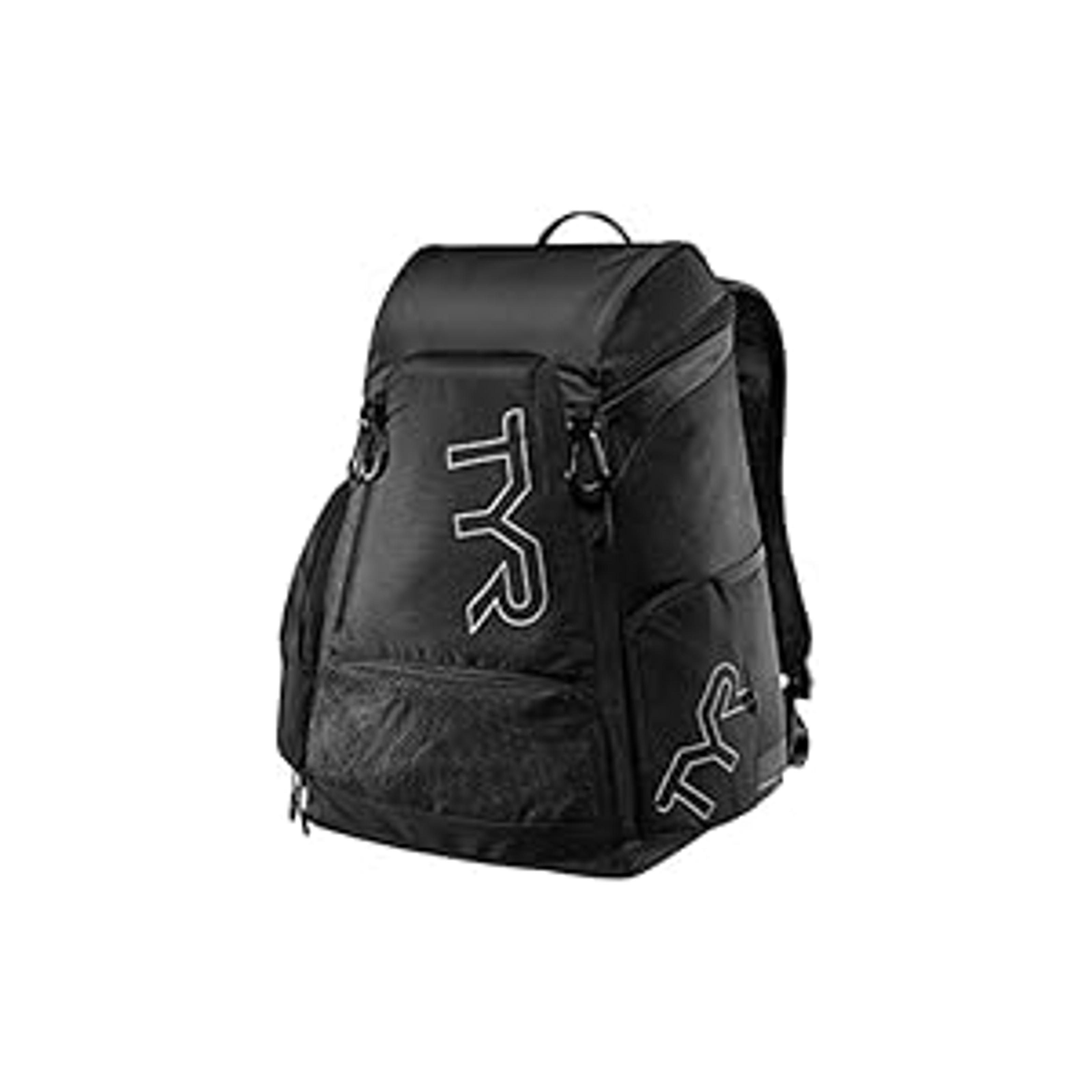 Big Mesh Mummy Backpack for Swim, Gym and Workout Gear, Black, 40-Liter Capacity - Heavy-Duty Mesh Backpack with Ventilated Wet/Dry Compartment, Perfect for Athletes and Travelers