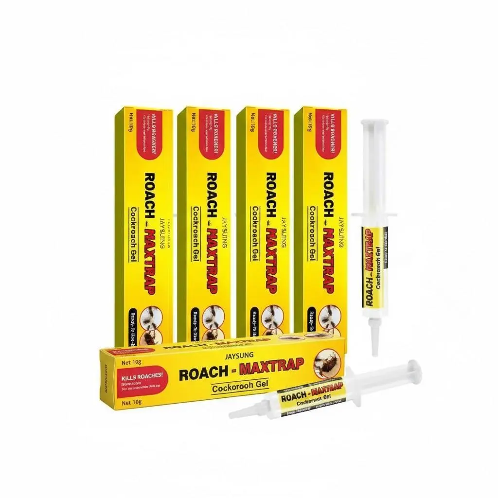 10g Cockroach Repellent Gel Bait - Precise Plunger Delivery, Cockroach Exterminator, Roach Control Solution, Indoor Residential Pest Control, No Battery, 1-Pack/4-Pack Options