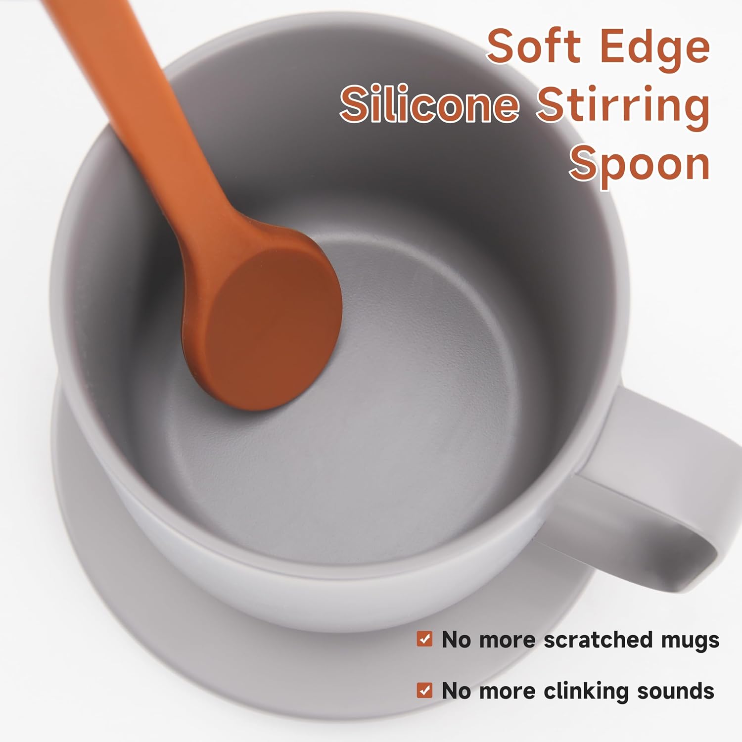 2 count  Stirring Spoons for Coffee  | 6.85-Inch Coffee&Espresso Spoons |  Coffee Stirrers | Coffee Accessory | Dishwasher Safe