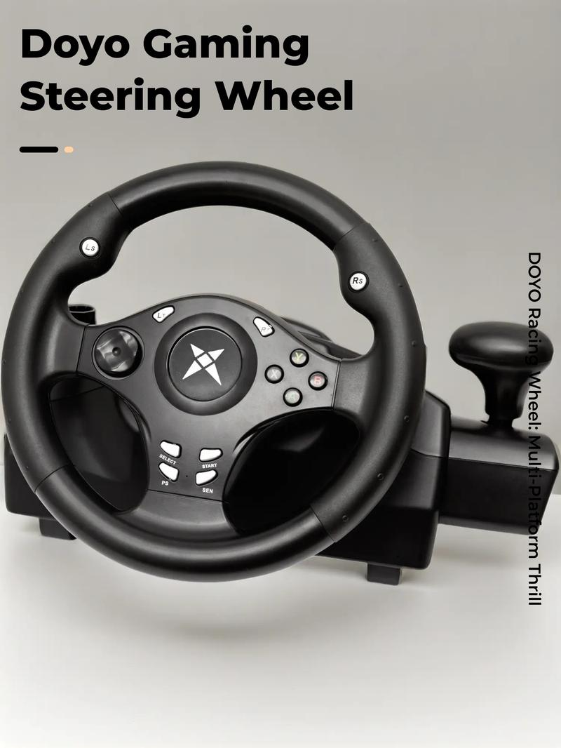The gaming steering wheel is suitable for multiple platforms Game Console Accessories The gaming steering wheel is suitable for multiple platforms Game Console Accessories