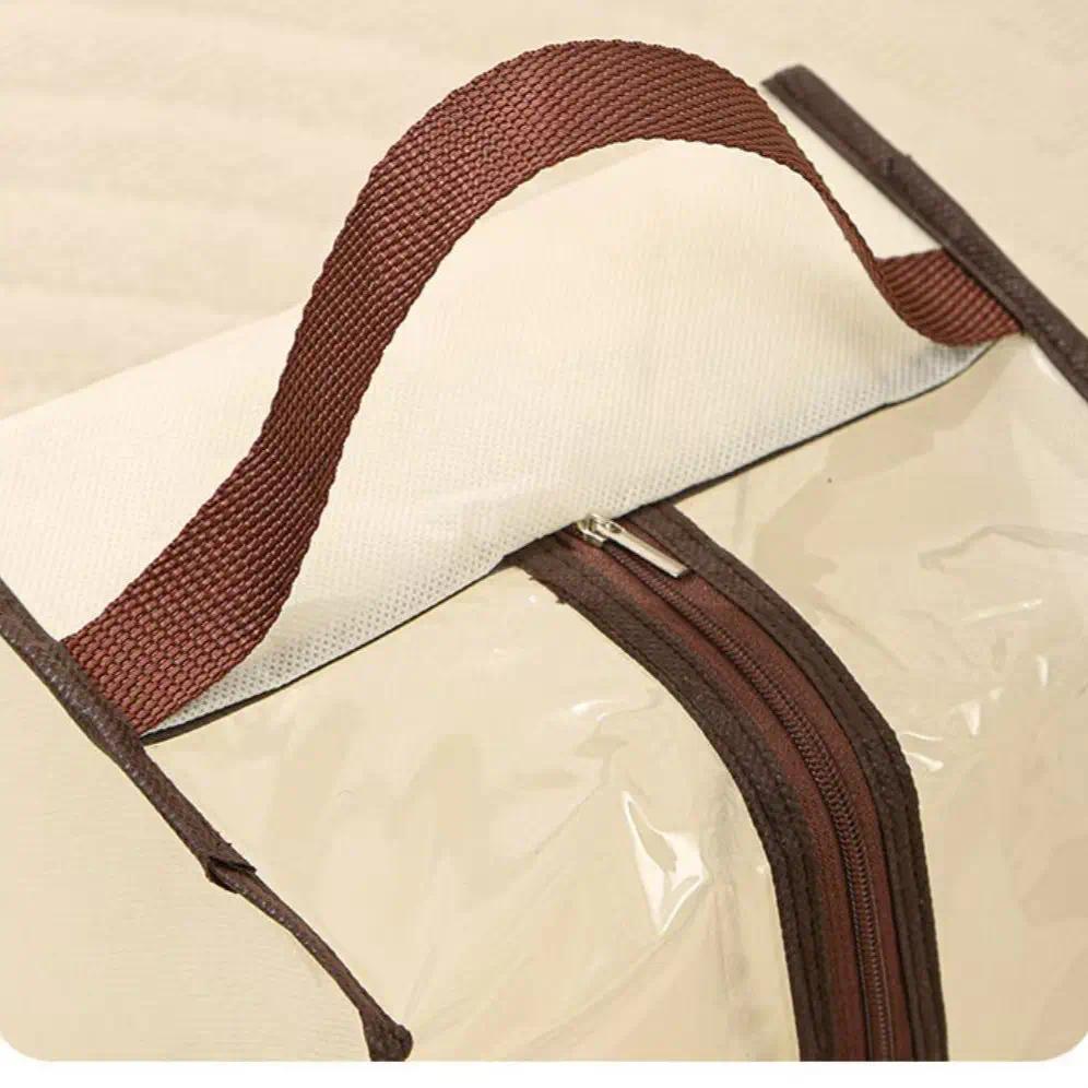 1 Piece Boot Storage Bag, minimalist durable style, made of thickened non-woven fabric, dustproof & waterproof, with zipper closure and handle, holds 1 pair of boots, perfect for home shoe cabinet, seasonal storage and travel, Storage Carrying Bag