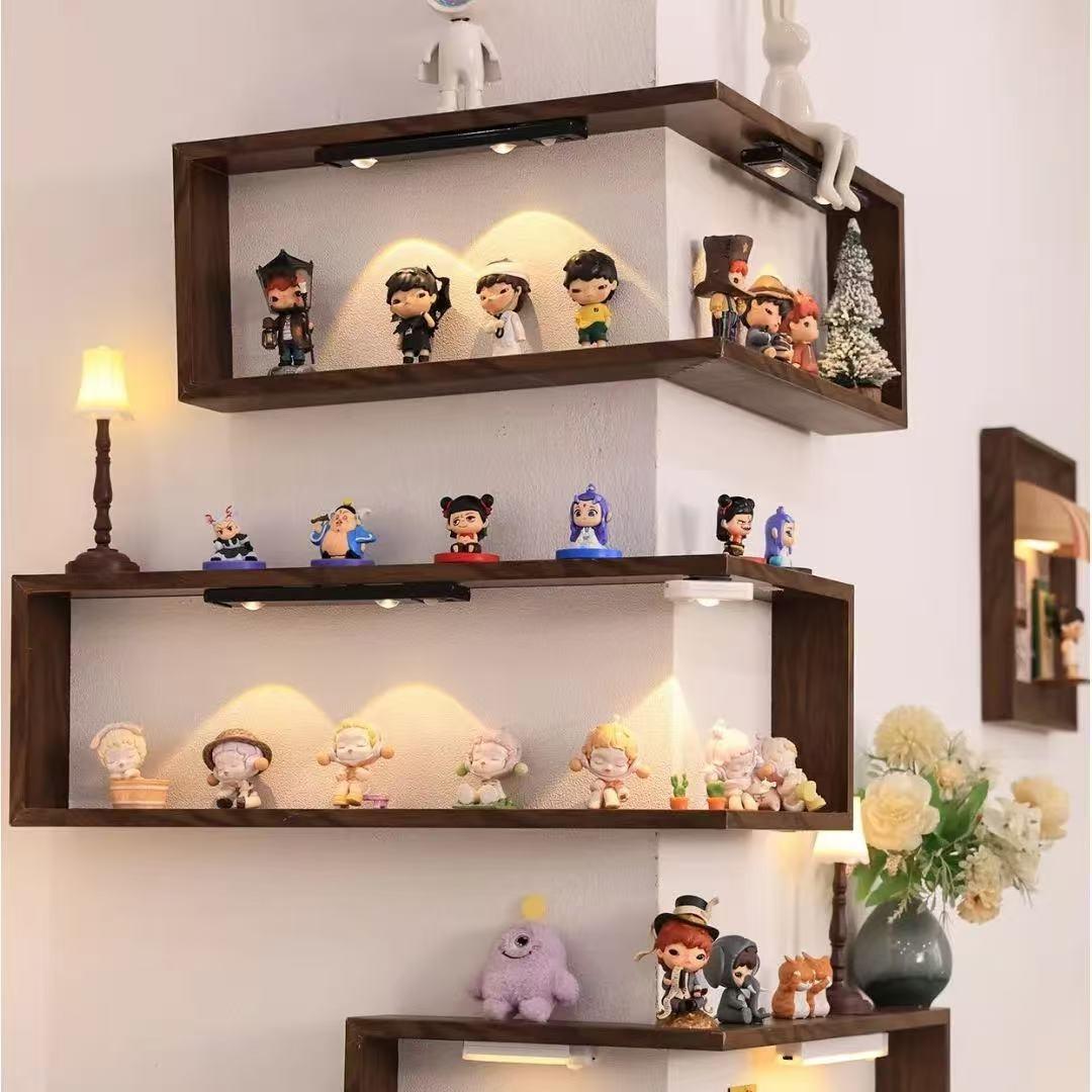 Dreamy Wall Corner Hanging Display Shelf, Space-Saving Decorative ...