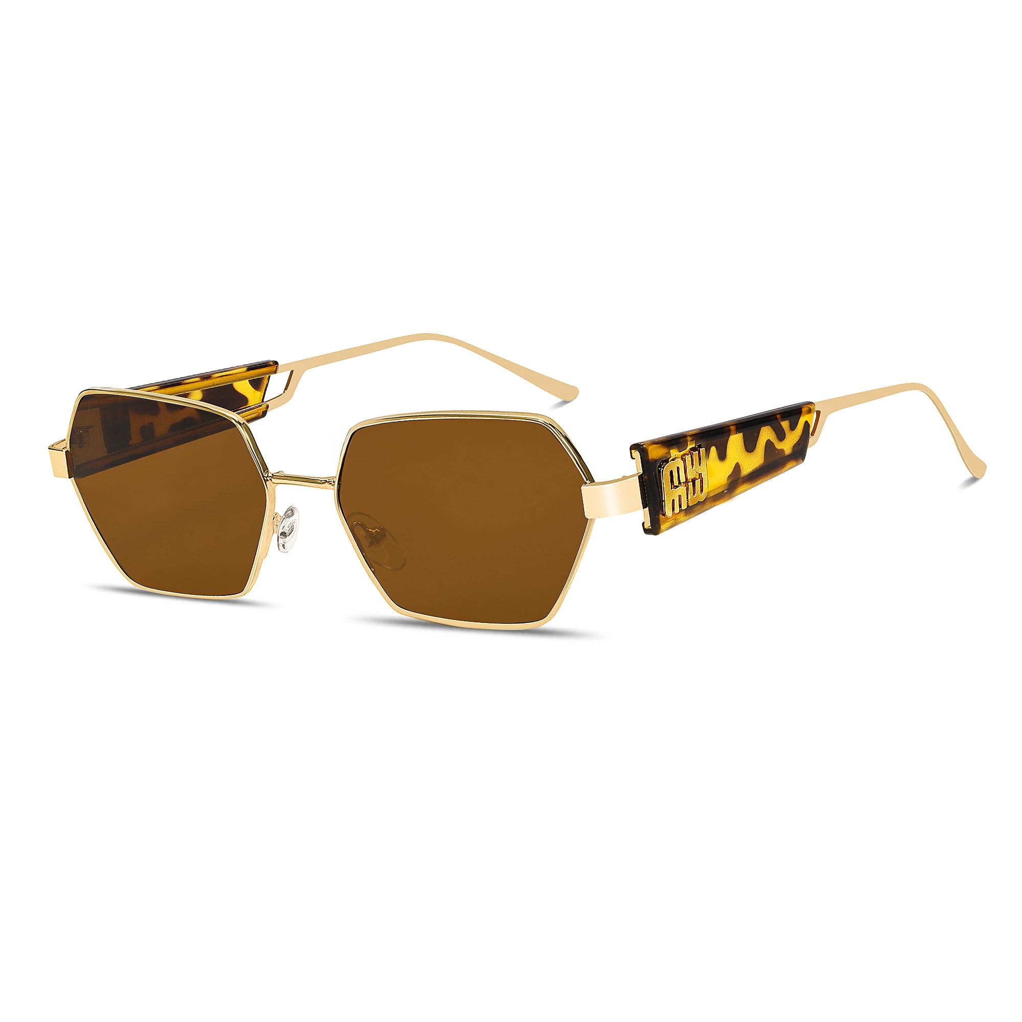 Unisex Retro Hexagonal Sunglasses - 2026 Trendy Fashion Bold 