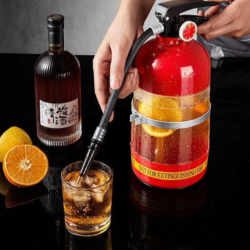 Creative Drink Bucket Beer Dispenser, Fun Cups for Parties, Ktv, Bars, Restaurants, Large Capacity Acrylic Fire Extinguisher Beer Gun
