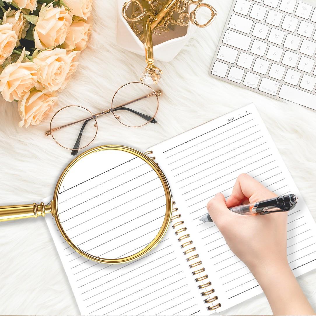 Butterfly Bow Notebook, Women's Aesthetic Journal, Fashion Office Supplies, 5.5x8.3 Inches, 50 Pages, School Stationery