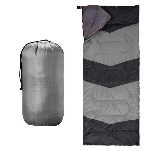 Lightweight Sleeping Bag for Backpacking, Hiking, Waterproof Compact Envelope Sleeping Bag for Cold & Warm Weather, Gray