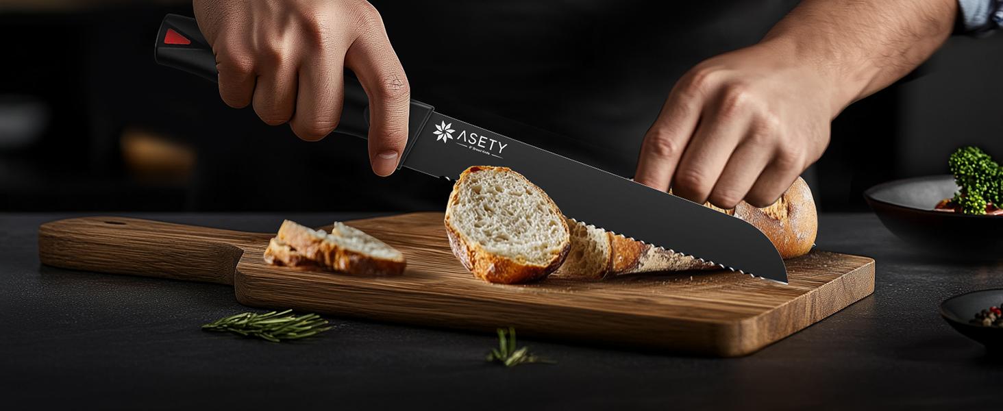 15 PCS Knife Set with Block with Sharpener, High Carbon Stainless Steel for professional kitchen knives Sharp Set NSF Food Safe Dishwasher Safe Steak meat boning knives box gifts for men Knife Block Birthday 15 PCS Knife Set with Block with Sharpener, High Carbon Stainless Steel for professional kitchen knives Sharp Set NSF Food Safe Dishwasher Safe Steak meat boning knives box gifts for men Knife Block Birthday