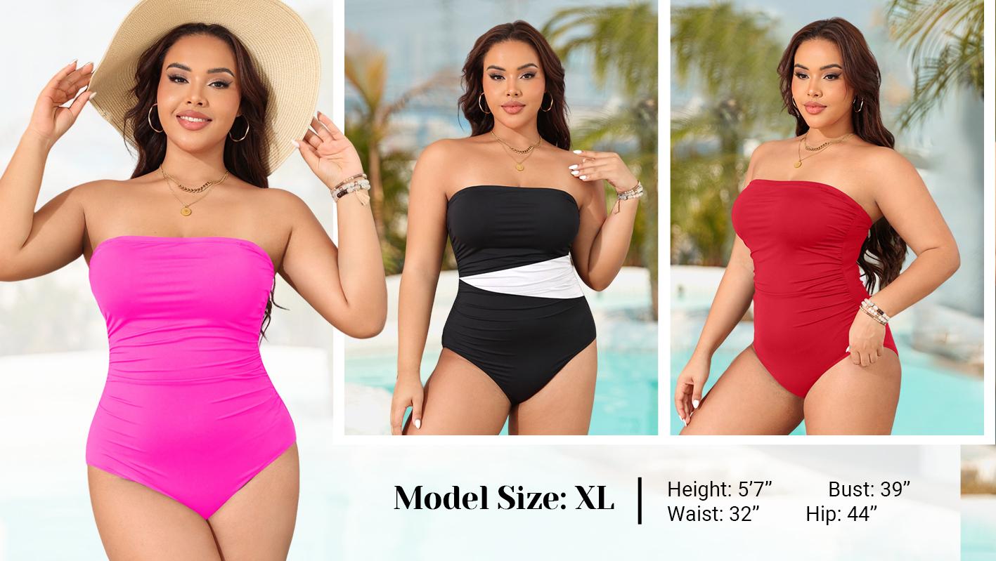 Holipick Women Elegant Tummy Control One Piece Swimsuits Strapless Bandeau Full Coverage Bathing Suits Slimming Halter Swimwear Swimming Clothing Holipick Women Elegant Tummy Control One Piece Swimsuits Strapless Bandeau Full Coverage Bathing Suits Slimming Halter Swimwear Swimming Clothing