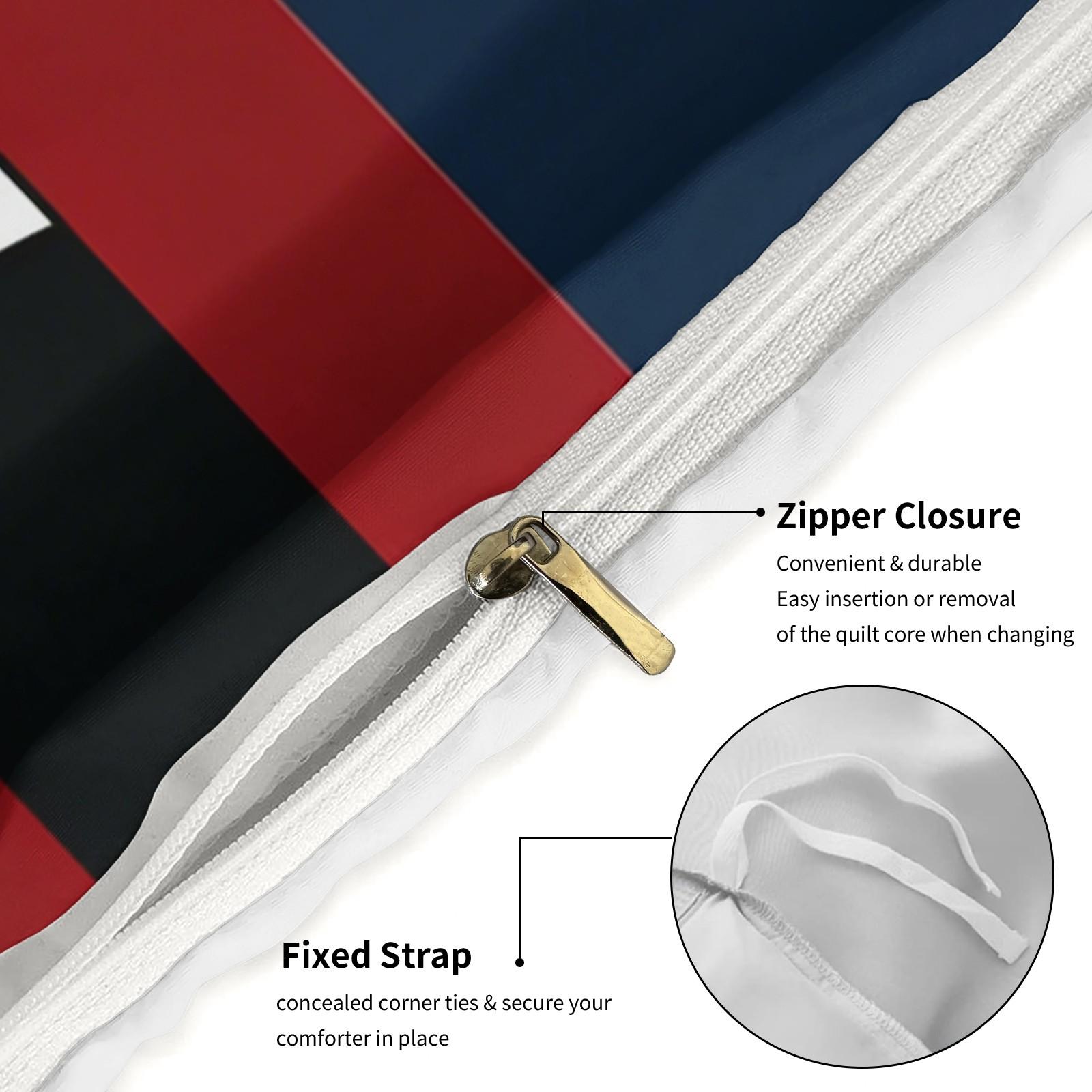 Trendy Bear Print Quilt Cover Set, includes 1 quilt cover and 1 or 2 pillowcases, does not include quilt or pillow inserts, suitable for bedroom or dormitory bedding sets, ideal for gifting or personal use