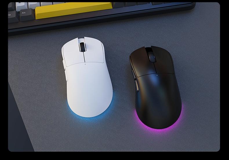 Mage Nj08 Tri-Mode Wireless Mouse, / Options, Ergonomic Design, Durable Build Quality, Ideal for Gaming & Office Use, Computer Gaming Mouse