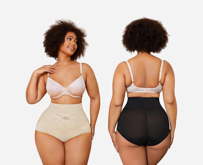 Nebility Women Hi-Waist Double Core Shaping Panty Basic Compression Womenswear