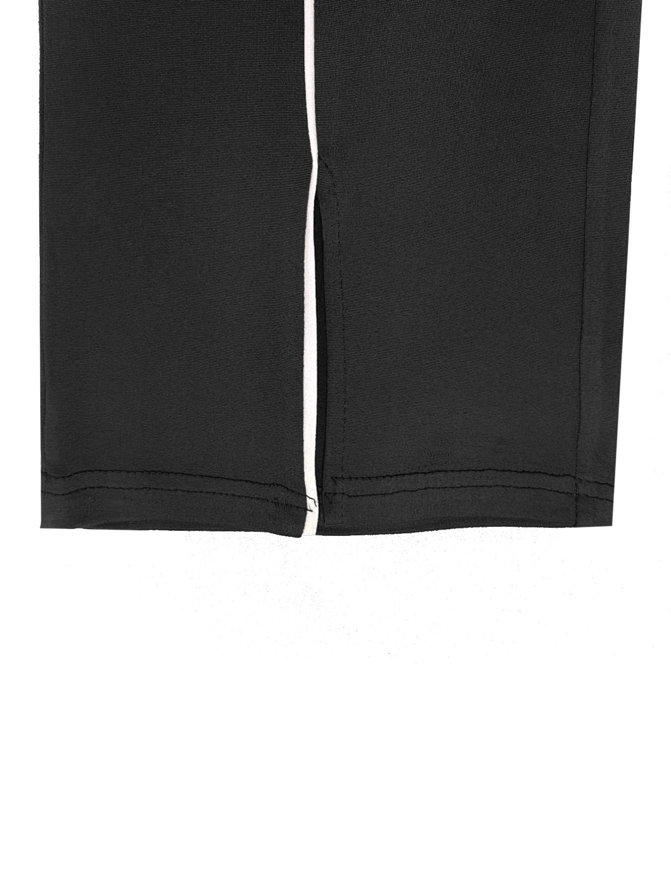 Women's Summer Round Neck Short Sleeve Fitted Pants Set Outfit, Classic Solid Color Casual Wear Lightweight, Striped Sleeve Design for Relaxed Style Womenswear