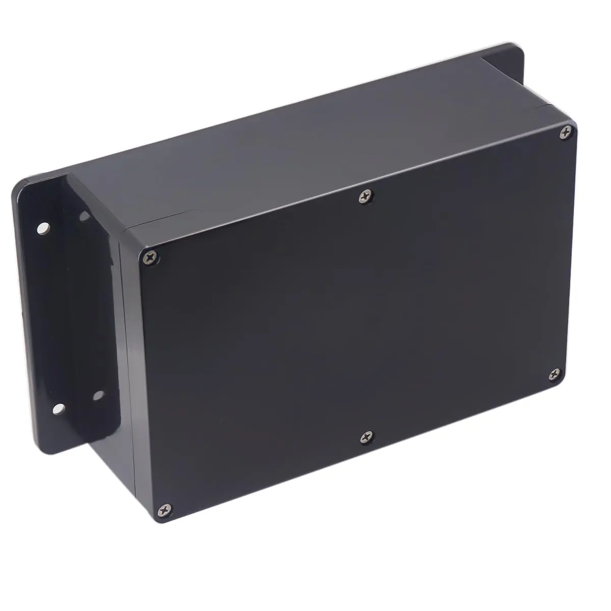 Project Box IP65  Junction Box ABS Plastic Black Electrical Boxes DIY  Project Case Power Enclosure with Fixed Ear, Black4.53 x 3.54 x 2.17 inch