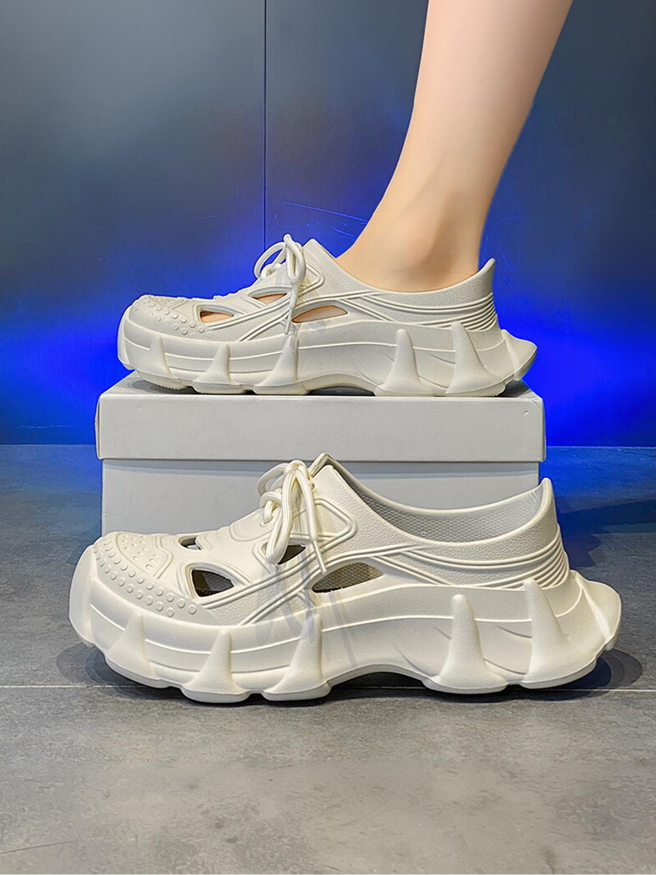 Men's Classic Breathable Perforated Slip-On Sandals Lightweight EVA Non-Slip Beach Slippers Waterproof Outdoor Garden Shoes Comfortable Casual Footwear for Summer Driving Walking & Daily Use