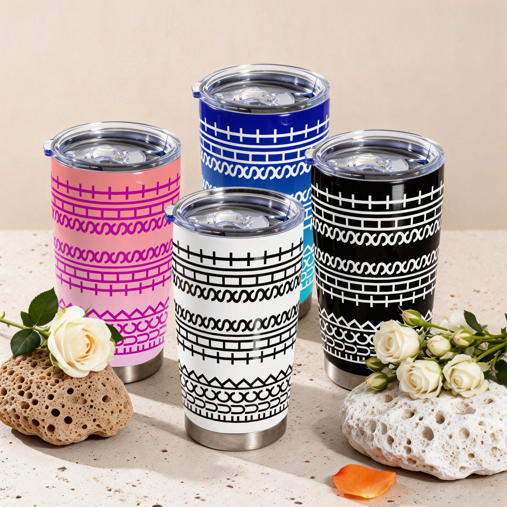 20 Oz Stainless Steel Hidden Message Tumbler, Leakproof Insulated Tumbler, Insulated Sarcastic Design Funny Coffee Mug for Coworkers & Work Besties, Gift Idea for Women Men, Black Leak Proof Sarcastic and Funny I'm Fine Message Ceramic Mug