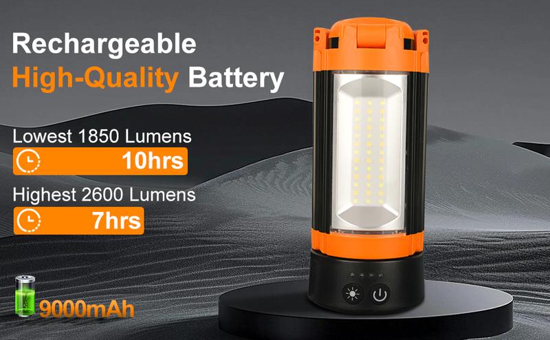 Valentine's Day gift CuLiDing Rechargeable 10000mAh Camping Light with Detachable Tripod, 73" Tall Portable Cordless, 3000/4000/6000K Dimmable Work Light & Emergency Light Outdoor Hiking Gear