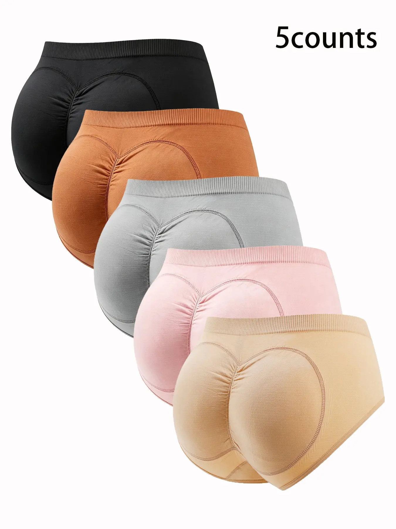 Shaping Briefs with Padded Hip Insert, Comfortable Women's Underwear, Perfect Fit and Style Upgrade, All Seasons Casual Wear, Panties