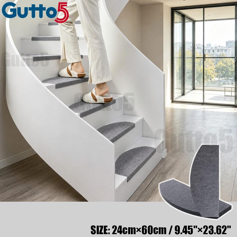 10pcs/15pcs Removable Self-Adhesive Stair Mats, Floor Mat, Indoor Carpet Rugs, Plain Color, Cuttable Reusable, DIY Home Decor, Anti-Slip