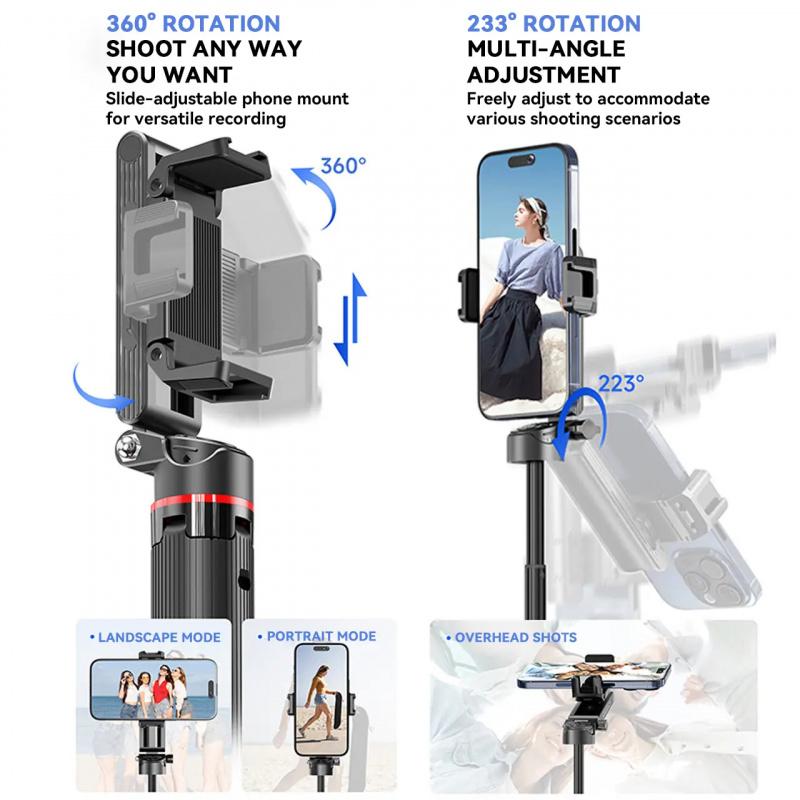2026 Mini Selfie Stick, Tripod Selfie, with Focusing Function, Retractable, with stable four-legged base, 360-degree rotation and wireless Bluetooth remote control, Perfect for selfies, videos and live streaming, Compatible with most mobile phones, Light