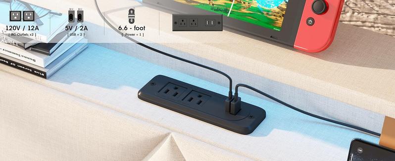 Vabches Bed Frame with Storage Headboard and 4 Drawers,Upholstered Platform with Charging Station and Led Lights,Adjustable Headboard,No Box Spring Needed,Beige