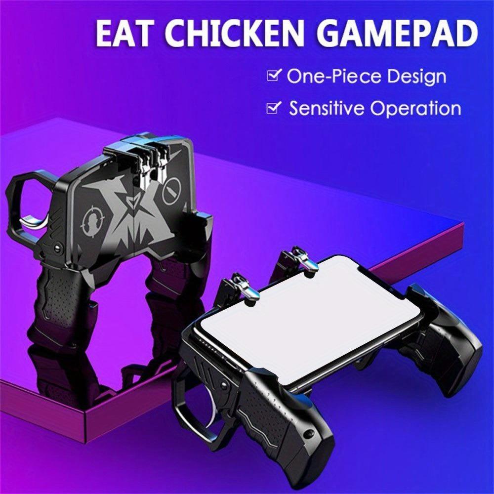 Ultimate 6-Finger Mobile Gaming Controller: High-Sensitivity Triggers, Ergonomic Grip for iOs/Android. perfect for Fps battle royale Games, Rapid-Fire One-Click, Zero Lag, Anti-Slip Design, Lightweight & Portable.