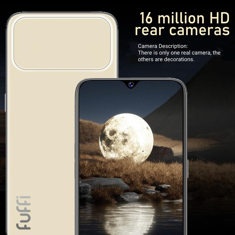 FUFFi-M17 Pro Android Smartphone, 128GB ROM 4GB RAM, Octa-Core Processor, 4G Network, 6.3 Inch Display, Dual Sim, Fashionable Design Cellphone