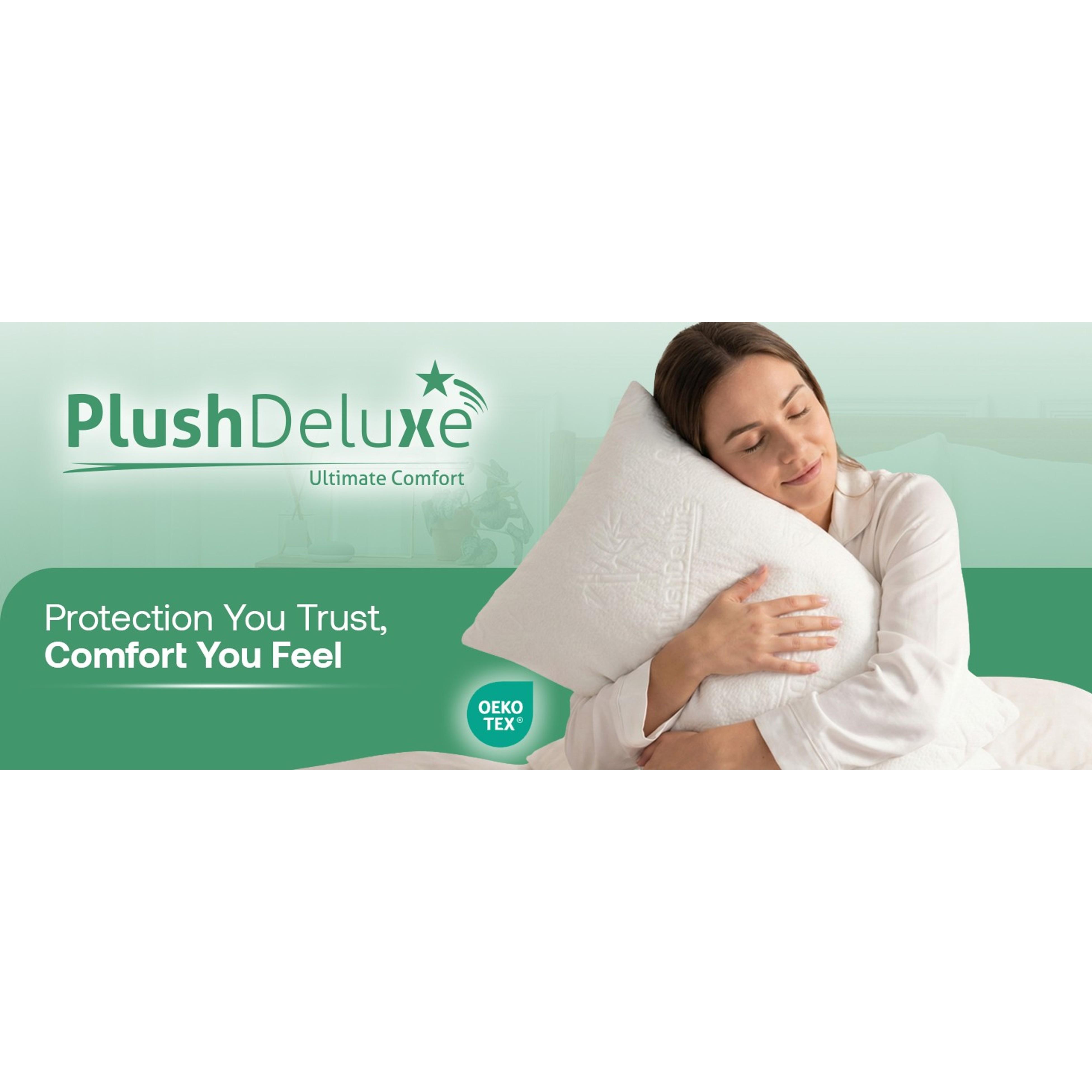 Premium Waterproof Bamboo Viscose Pillow Protector Covers - Allergy, Dust & Mite Proof Zippered Pillowcases, Set of 2 Queen SizeGift