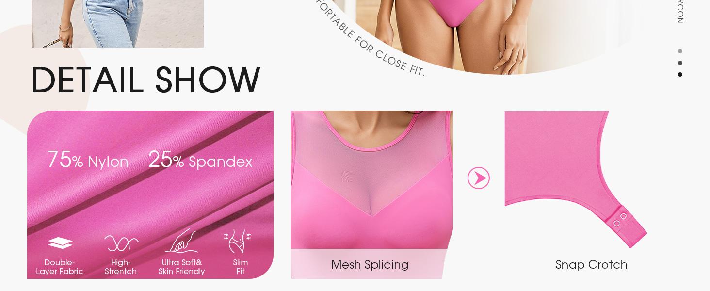 Avidlove Bodysuits for Women Summer Tops Mesh Crew Neck Leotards Shirts Sleeveless Going Out Bodysuit Tops