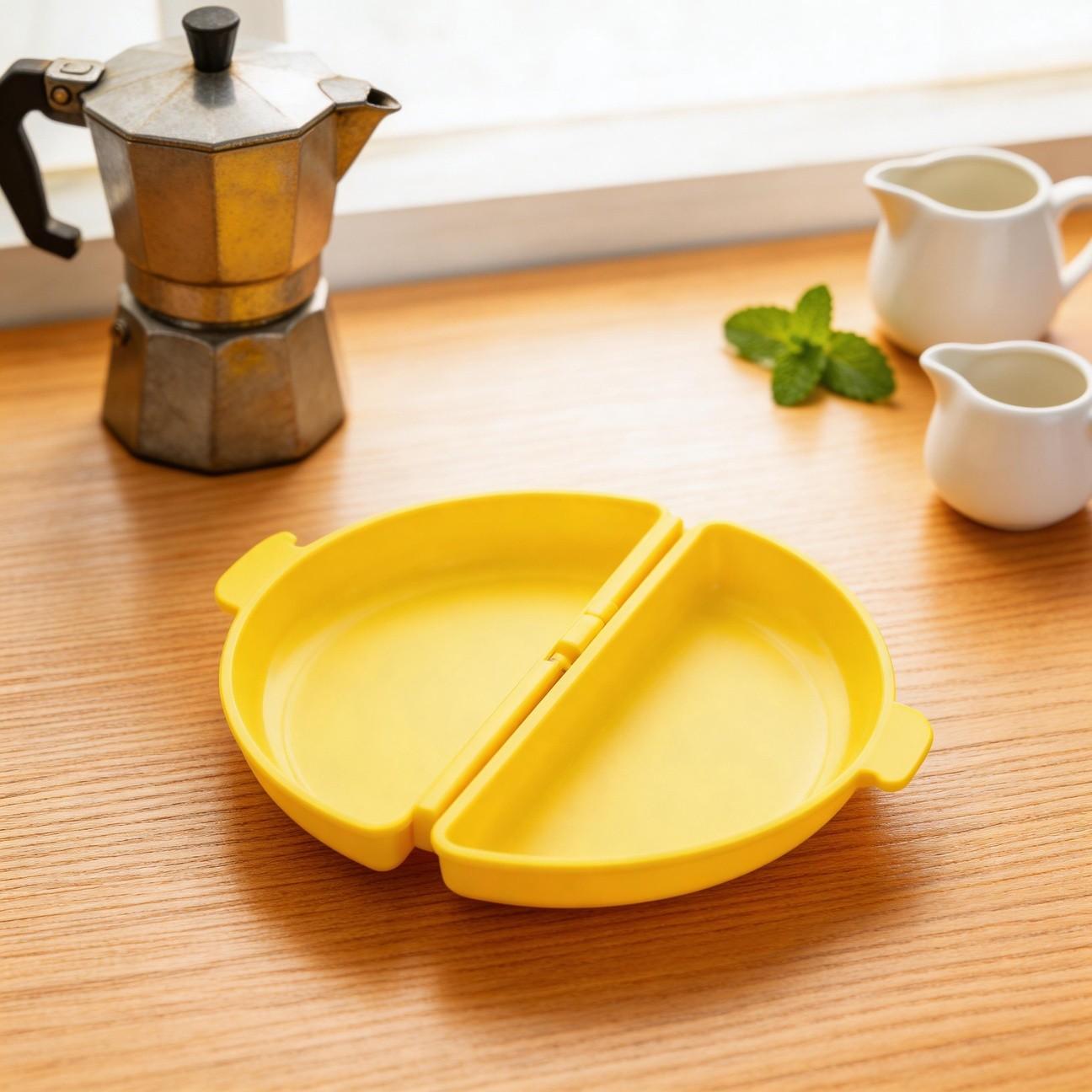 1pc Microwave Egg Cooker & Steamer - Reusable Non-Stick Egg Poacher Tray , Easy Breakfast Prep, for Fluffy Omelettes, Steamed Vegetables & Poached Eggs, Breakfast Cooker for Home & Restaurant Kitchens- Perfect for Steamed Eggs, Cake Molds