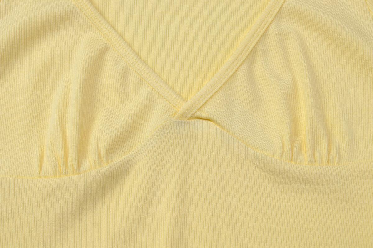 Women's Basic Solid Color V-Neck Short Sleeve T-Shirt, Daily Casual Elegant Plain Slim Fit Tees, Crop Tops for Ladies, Summer Fashion Clothes for Party, Club, Date and Holiday Wear