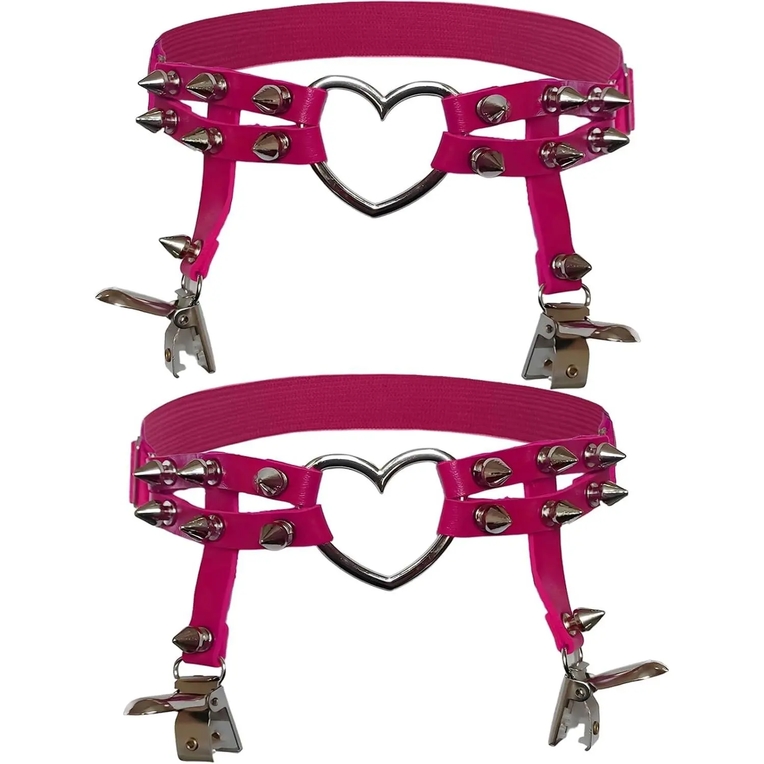 2p Rose Red Heart-shaped