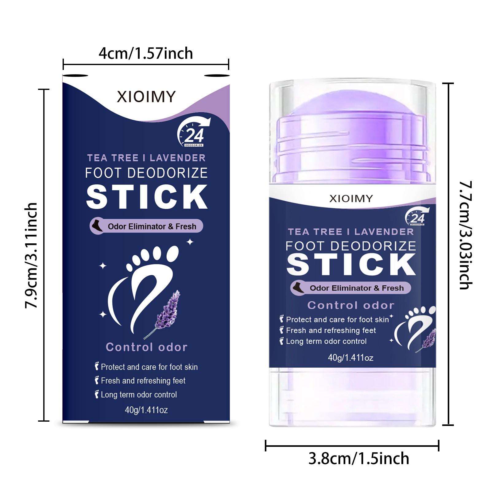 Foot Odor Remover Balm, Foot Odor Eliminator For Feet, Long-Lasting Fresh Scent, Non-Greasy, Mint Fragrance, Unisex, Easy to Use, No Wash Needed, Cleansing & Deodorizing