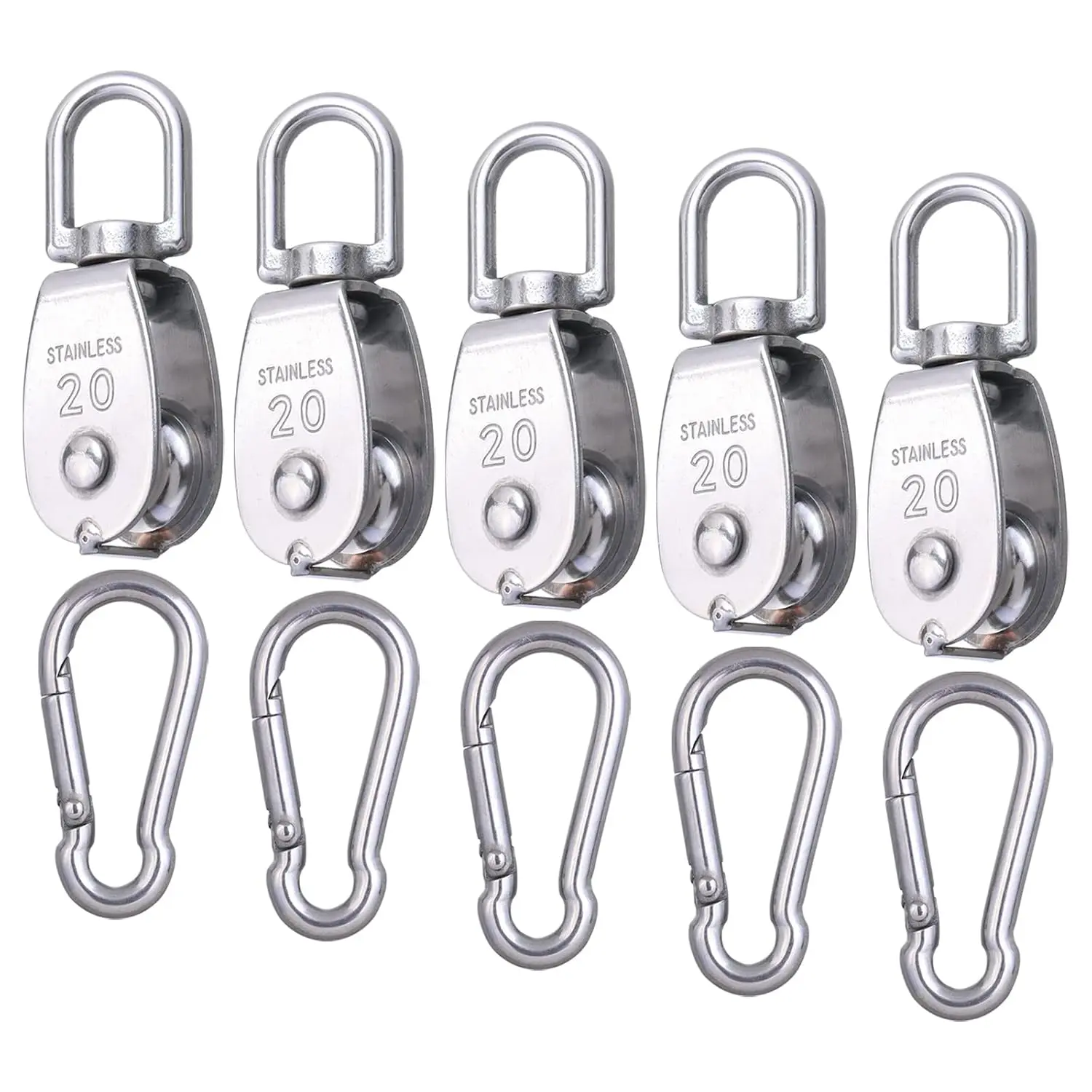5*M20 Pulley/Hook