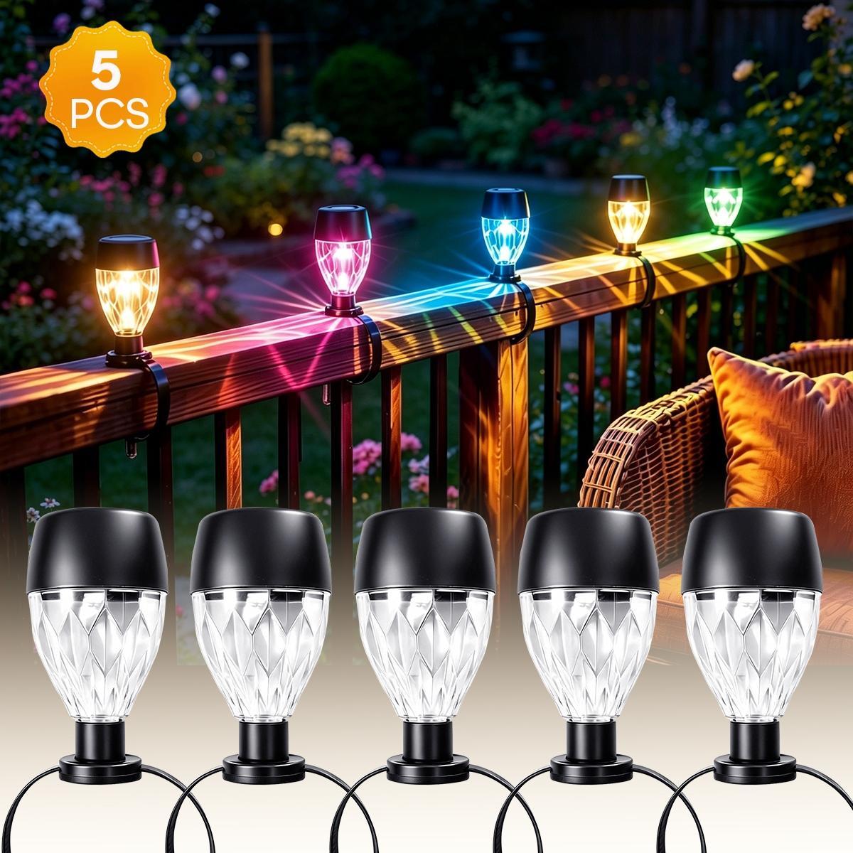 Solar String Lights Set, Outdoor Fence Decor, Party Atmosphere Lighting, Poolside Landscape, Balcony Railing Light, Social Gathering Background Illumination