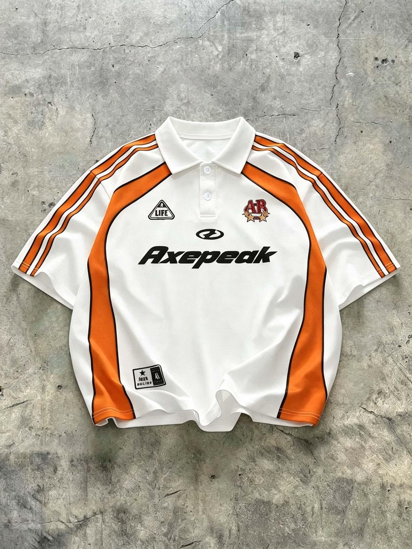 90s Retro White Red Striped Oversized Soccer Jersey, Y2K Vintage