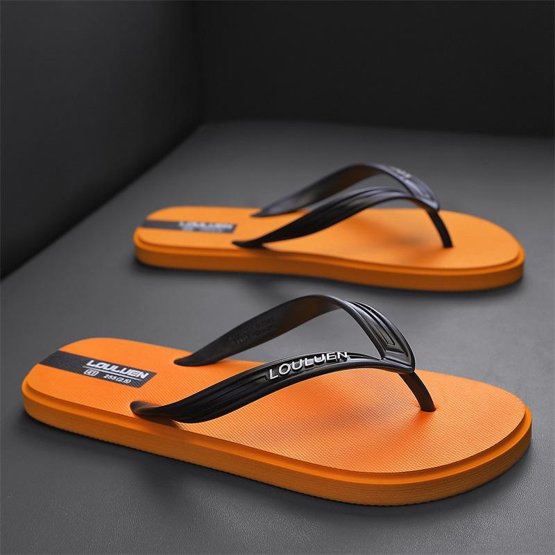 Men's Casual Flip-Flops, Lightweight PVC Sandals, Soft Non-Slip Beach Shoes, Comfortable Indoor Outdoor Slippers, Summer Footwear