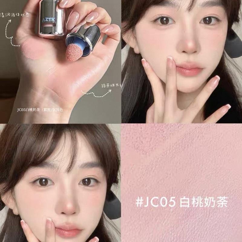 Aztk Liquid Blush, Long-Lasting Easy Application Natural Glow Makeup, Perfect for Daily Use, Available in Multiple Shades, Makeup Beauty Cosmetics