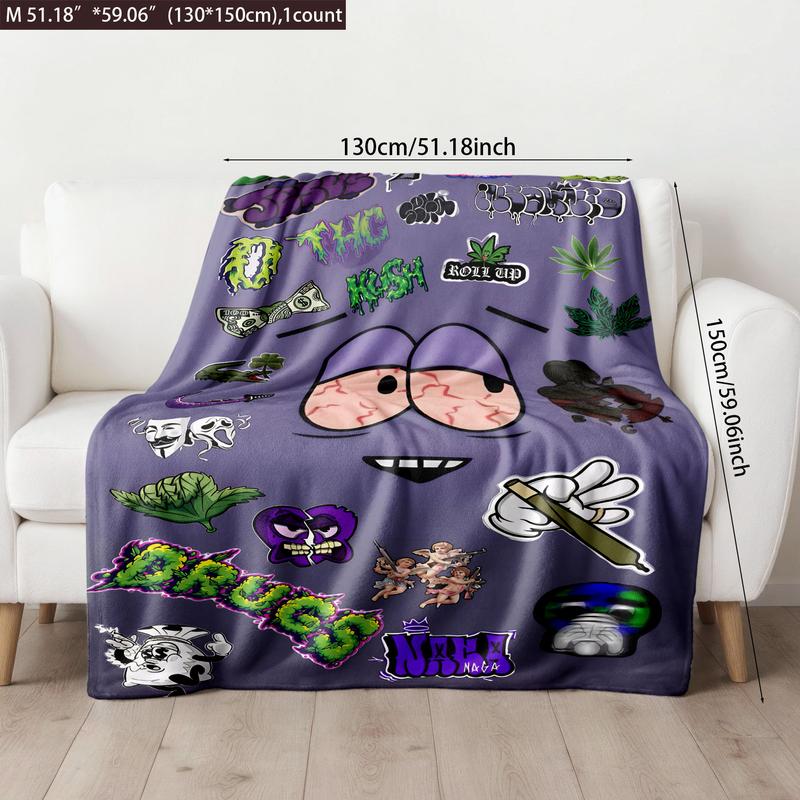 South Park Towelie Flannel Blanket, Soft Blankets, Soft Warm Cozy Throw for Sofa Bedroom Travel Camping Office Nap, Gift Idea