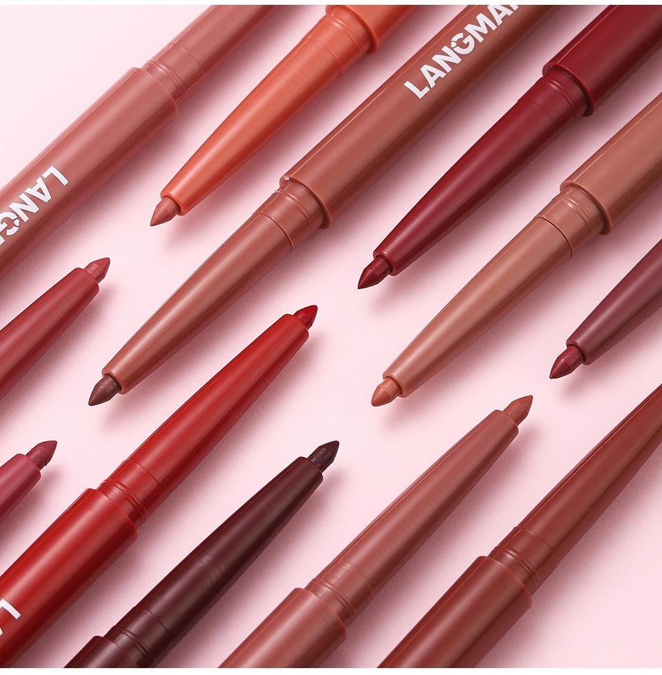 Sculpting Matte Velvet Lip Liner 12Pcs Set,Smooth Creamy Texture,Waterproof And High Pigmented For Girls Daily Application Lip Makeup Eyeliner Lipliner Kit