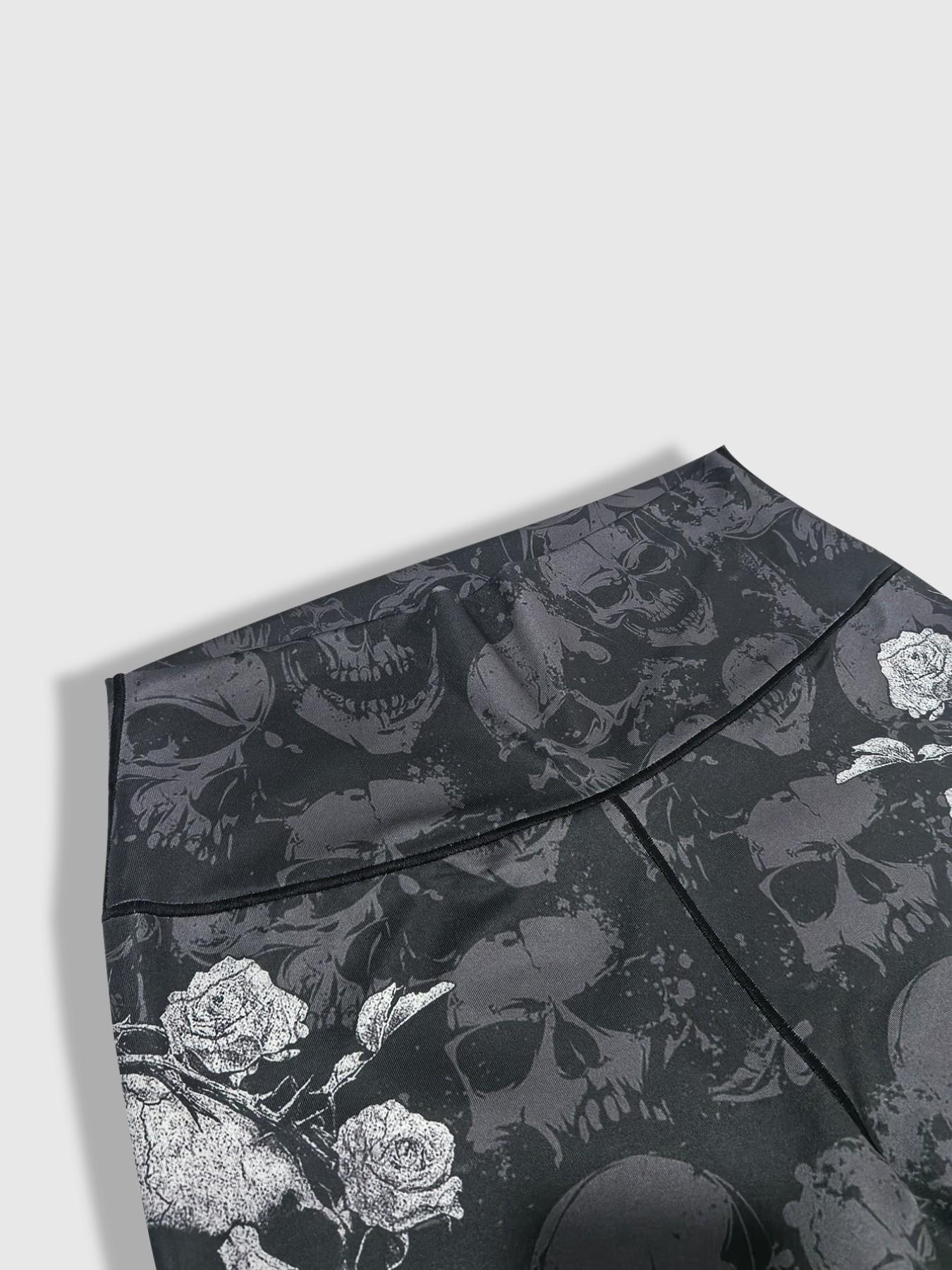 Women's Casual Sporty Yoga Pants, High Waist Butt Lifting Tight Fit, Multi-Color Never Give Up Letter Print Workout Leggings