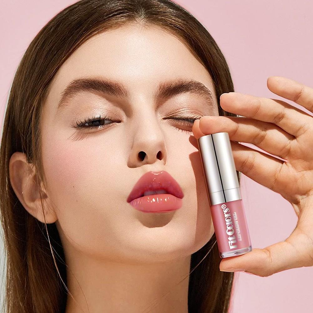 Fit Colors Matte Lip Liner Lip Bullet and Moisturizing Pearl Lip Oil Set Lip Combo, Natural Nude Glossy Lip Makeup, Long-Lasting Hydration Gift