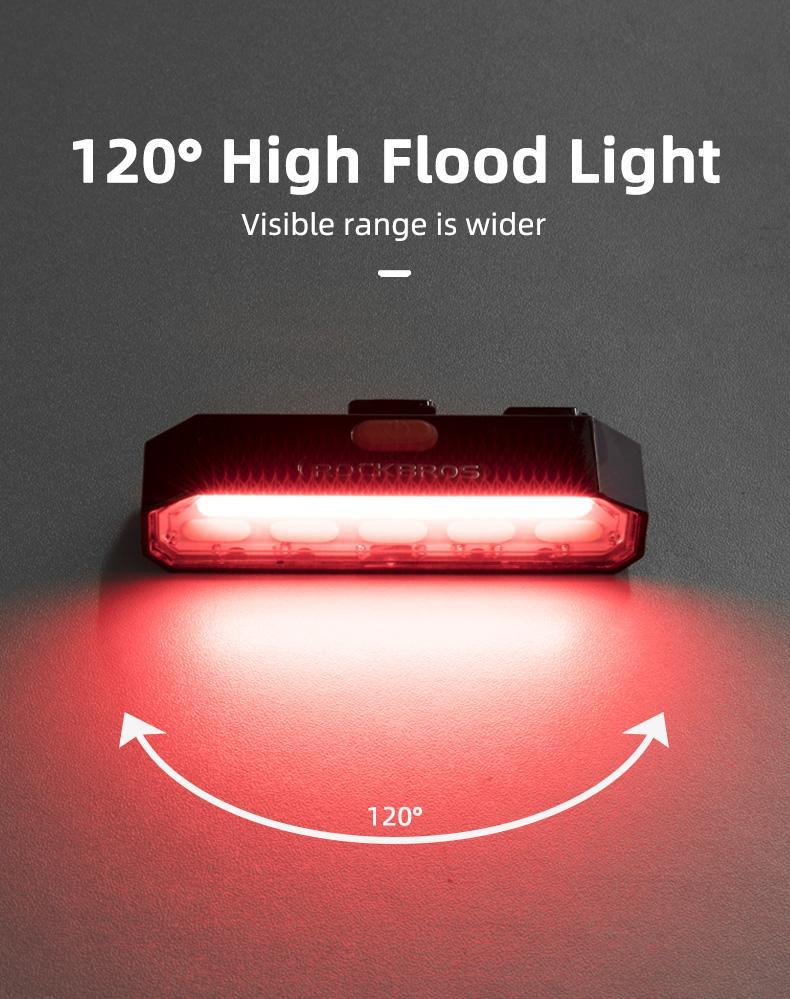 ROCKBROS Bicycle Rear Light Waterproof Saddle Tail light A54BK/WR01